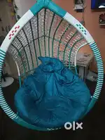 Iron swing with bed