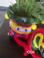 Horse plant pot
