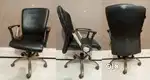 Office Chair with Mattel Base (Black)