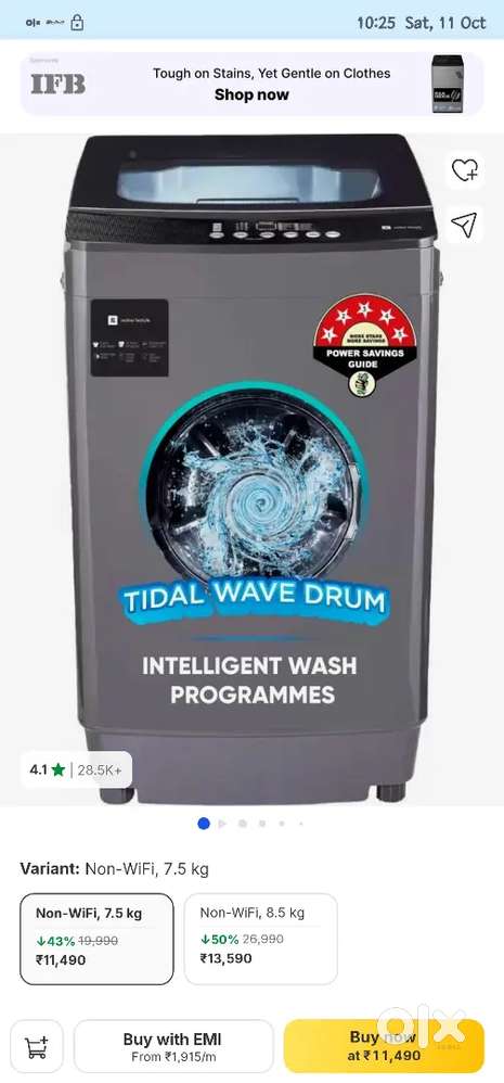 RealMe 7.5 KG 5 Star Fully Automatic Top Load