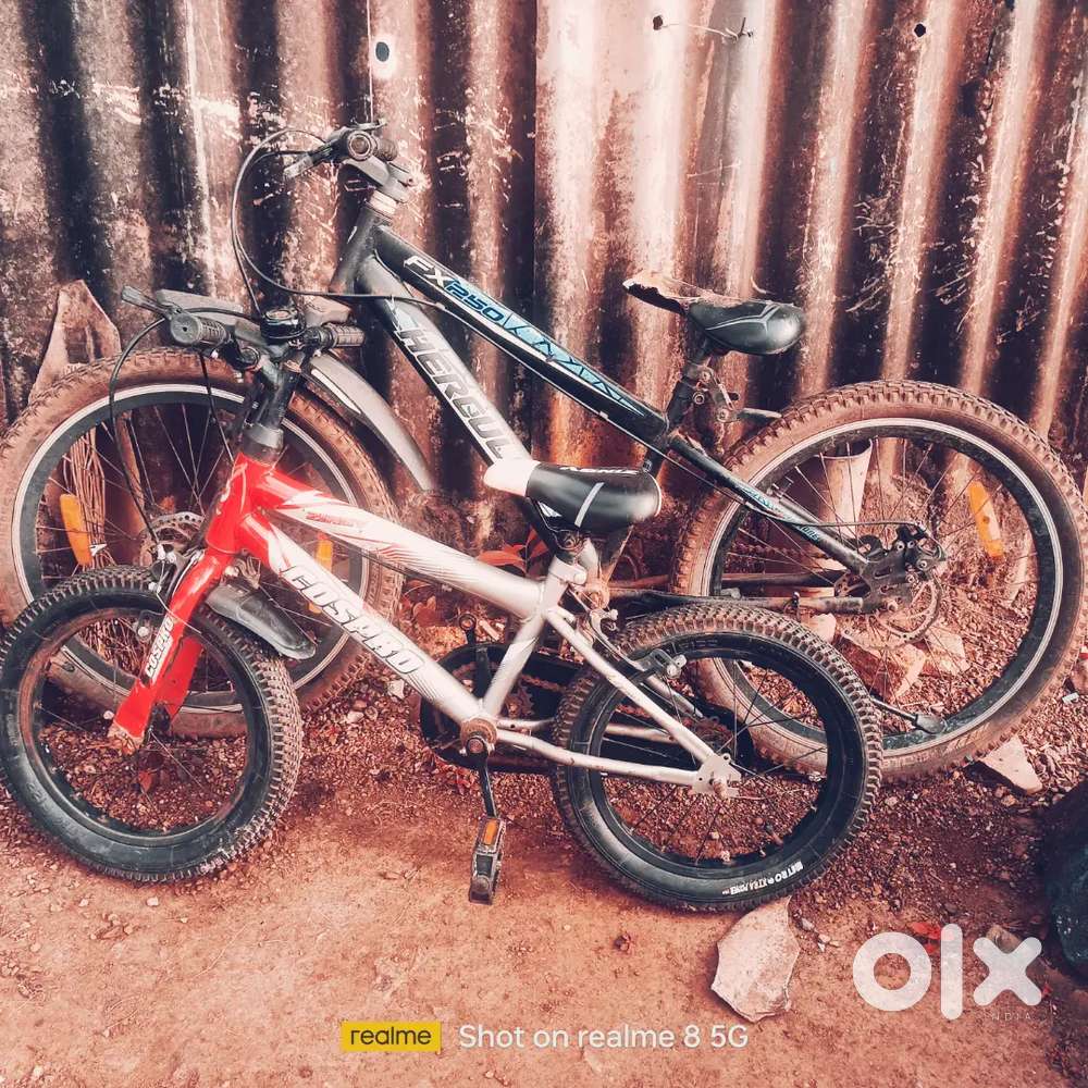 Cycle with disc brake bar handle and suspensions