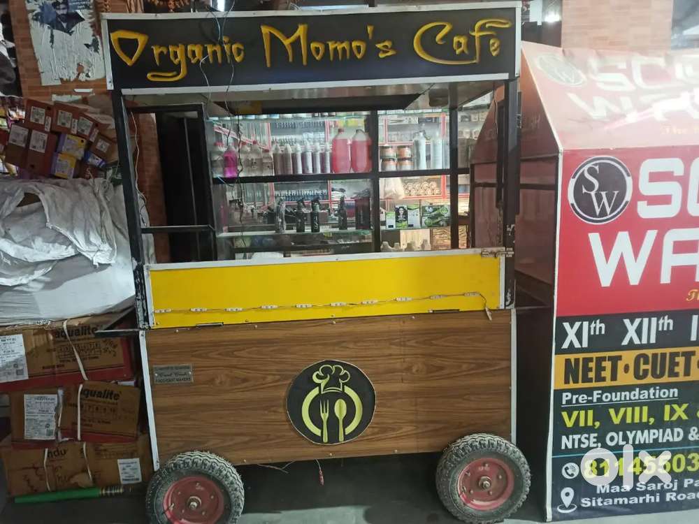 Food cart  with two stoves