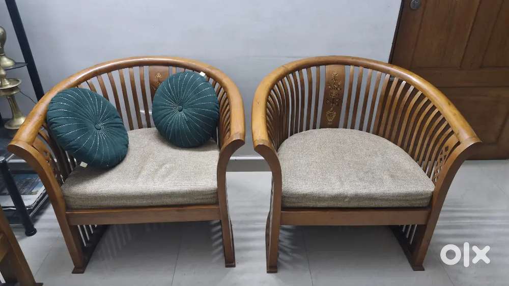 Wooden sofa set 3+1+1