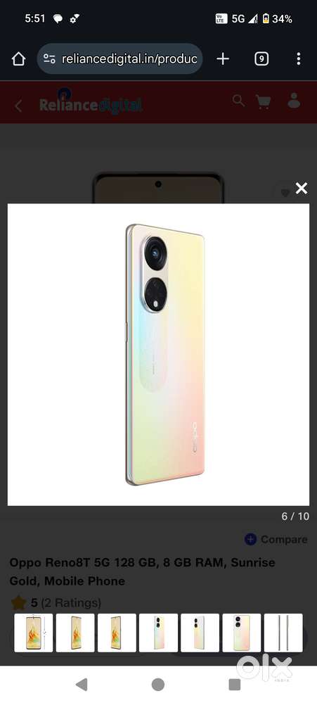Oppo reno 8t.   16 manth old