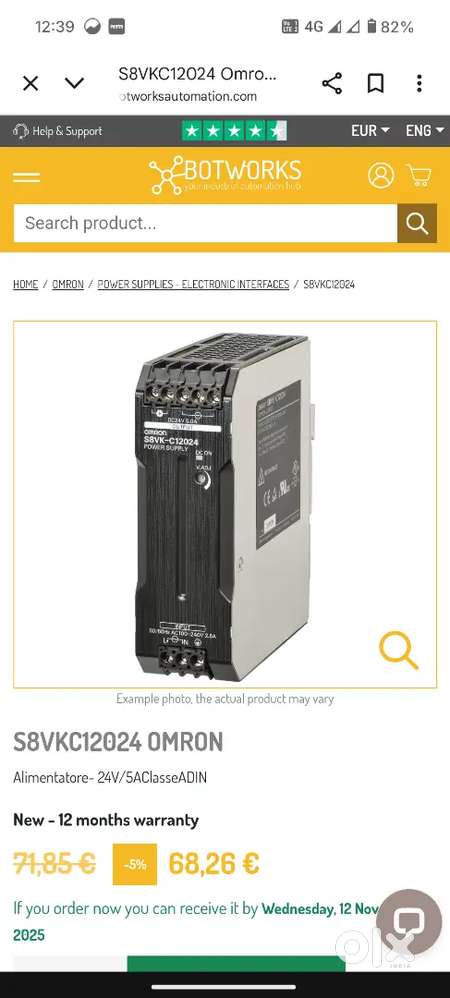 SMPS omron s8vk-c12024