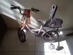 bicycle with 4 wheels, designer, fashionable pink kitty tricycle