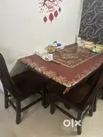 4 Seater Glass Dining Table
