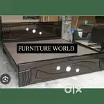 Teakwood cot free delivery 5yrs warranty available