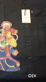 Onam shirt white print