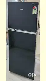 Croma Double Door Refrigerator 259L Black