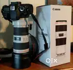 canon 80D with 70-200 lence with chargr bag and 8gb memory card