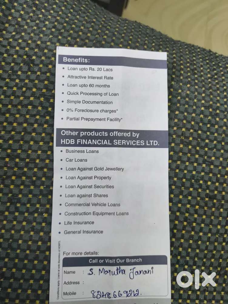 HDB Personal Loan