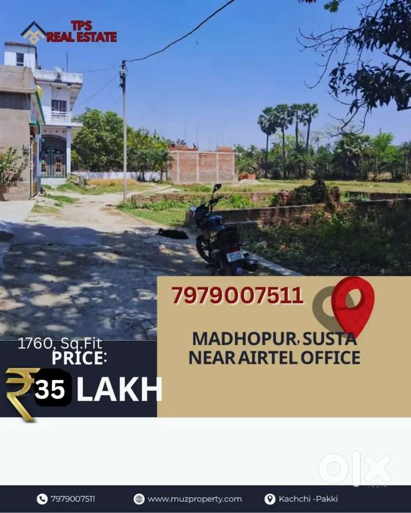 Plot location - Madhopur Susta in Kachhi pakki Muzaffarpur, Bihar.