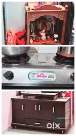 tv unit ,gas shegdi 2 burner, devghar