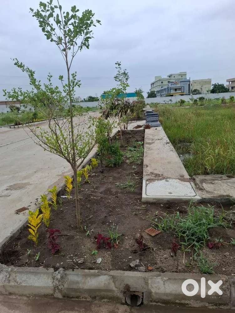 8 లైన్లు కానున్న VJA-HYD హైవే నుండి 200 మీటర్లలో CRDA ఓపెన్ ప్లాట్స్