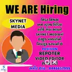 We required Video editor and Reporter