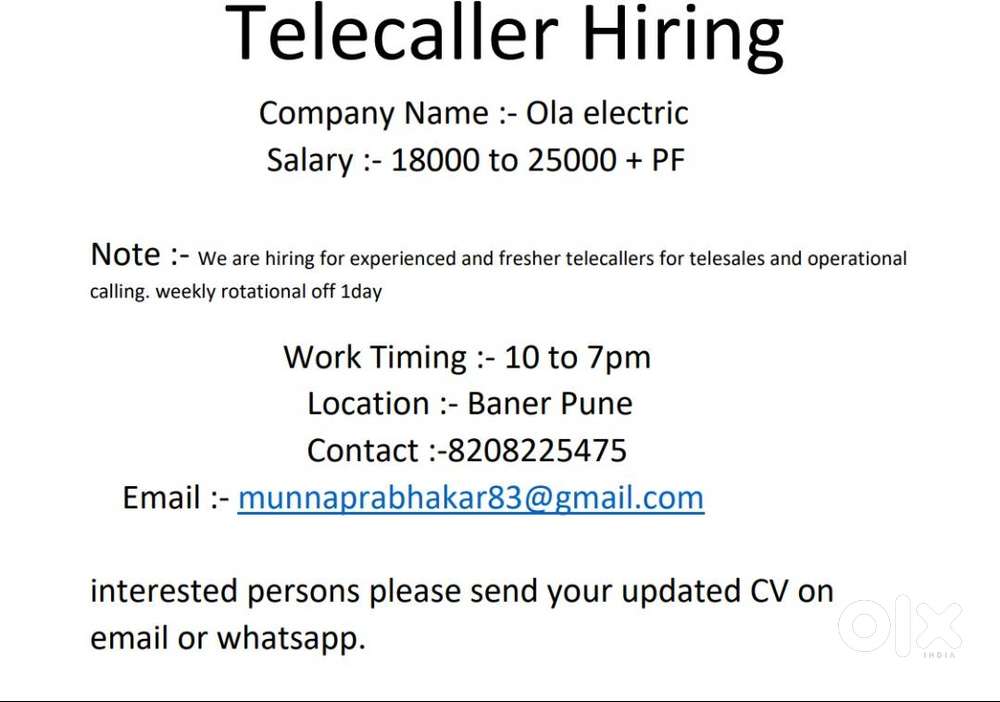 Tele Sales Executive