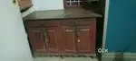 Wooden table with drawer