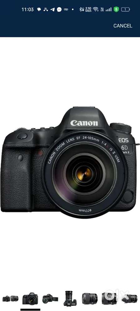 Canon eos 6d mark II with 50mm lens