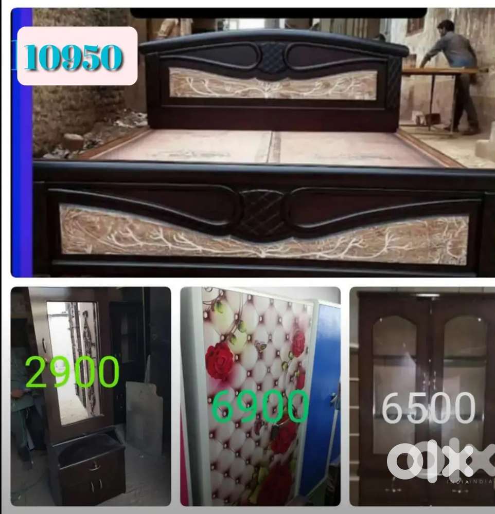 FREE DELIVERY BED DRESSING TABLE SHOERACK AND ALMERA 4PCS