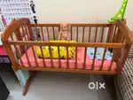 Flash sale Wooden Cradle, 6 seater Dining Table  and TV Unit