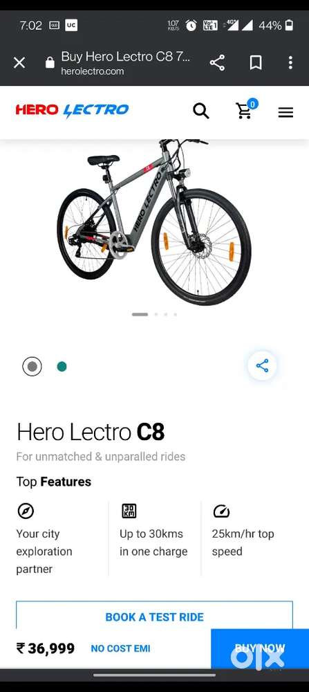 Hero' c8 electric cycle