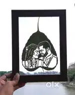 Leaf art couple face - 250