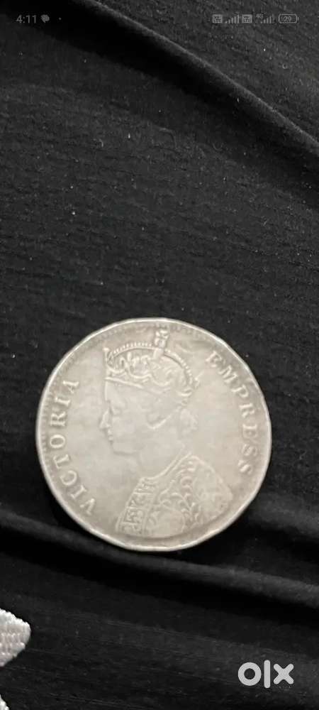 Victoria empress silver coin 1877