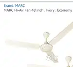 MARC Hi-Air Fan 48 inch: Ivory