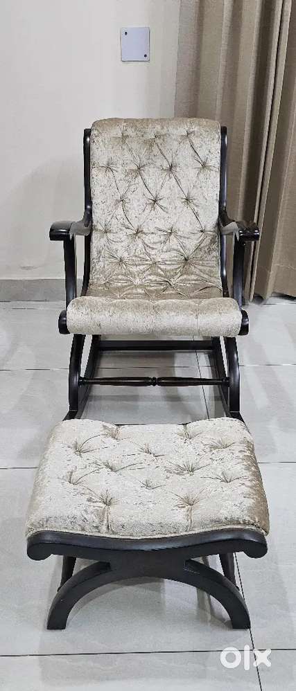 Rocking Chair With Stool
