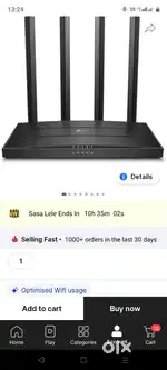 Tplink rouder.  1200 power full  mbps new rouder yono machine set