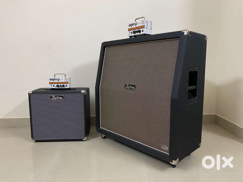 Orange Guitar Tube Amp Head Cabinet Cab 4x12 Celestion speakers audio