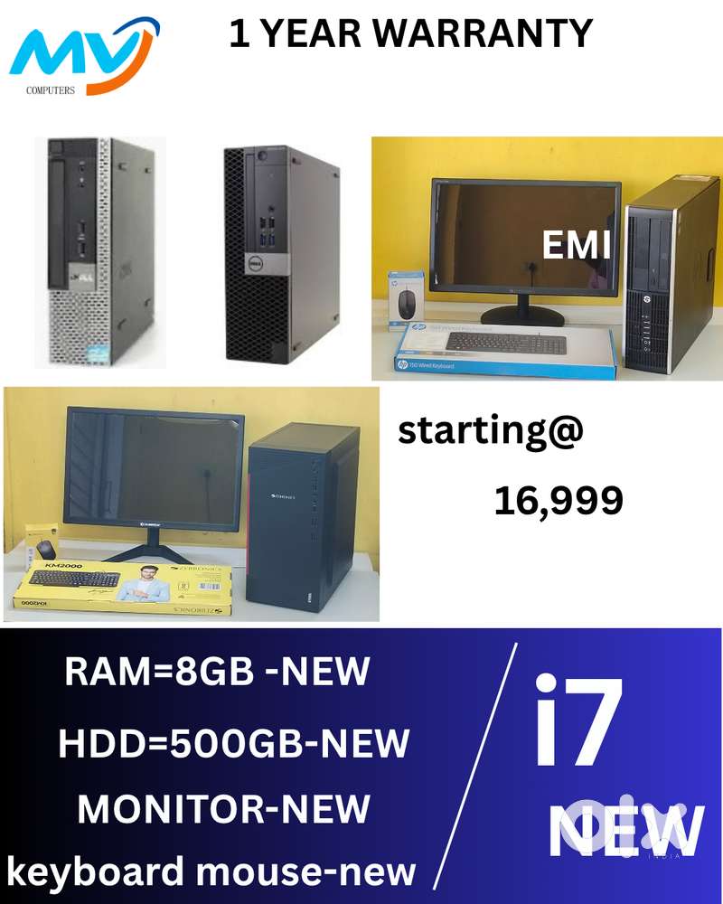 offer sales  Full Set @ Low Price  CPU - Branded Intel  Ram - 8GB DDR