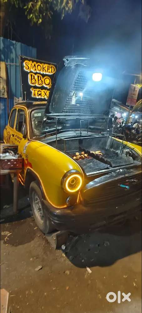 Smoked bbq taxi food stall for sale