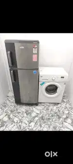 I'd67 whirlpool refrigerator & lg washing machine combo