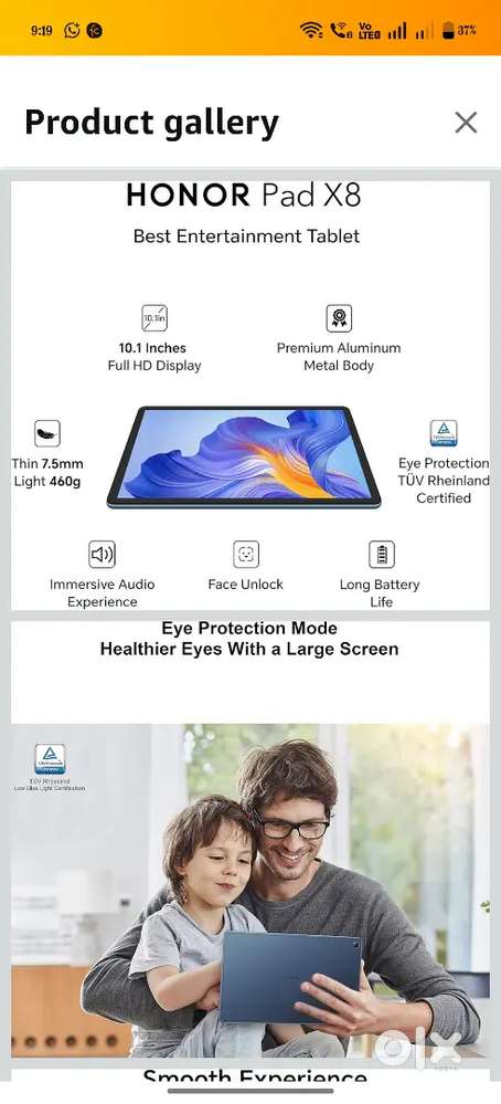 Honor pad x8