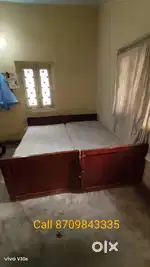 Double bed with mattress