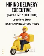 Delivery Executive  in Surat – (Part-time/Full-time)