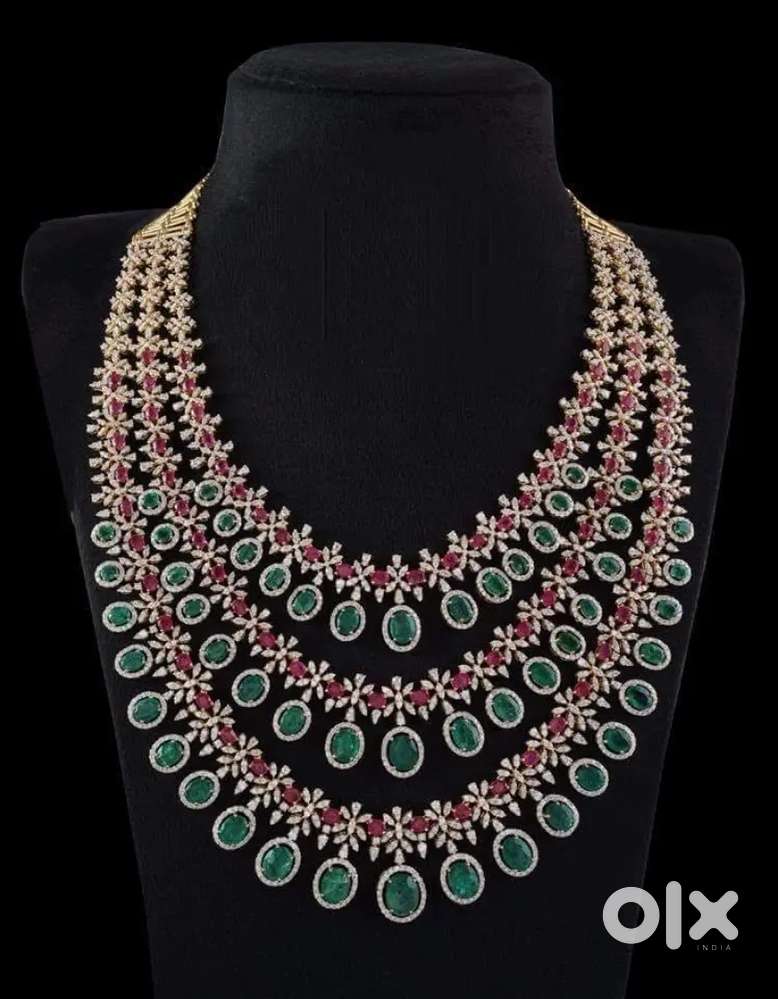 Real Perl stone gold silver jewellery