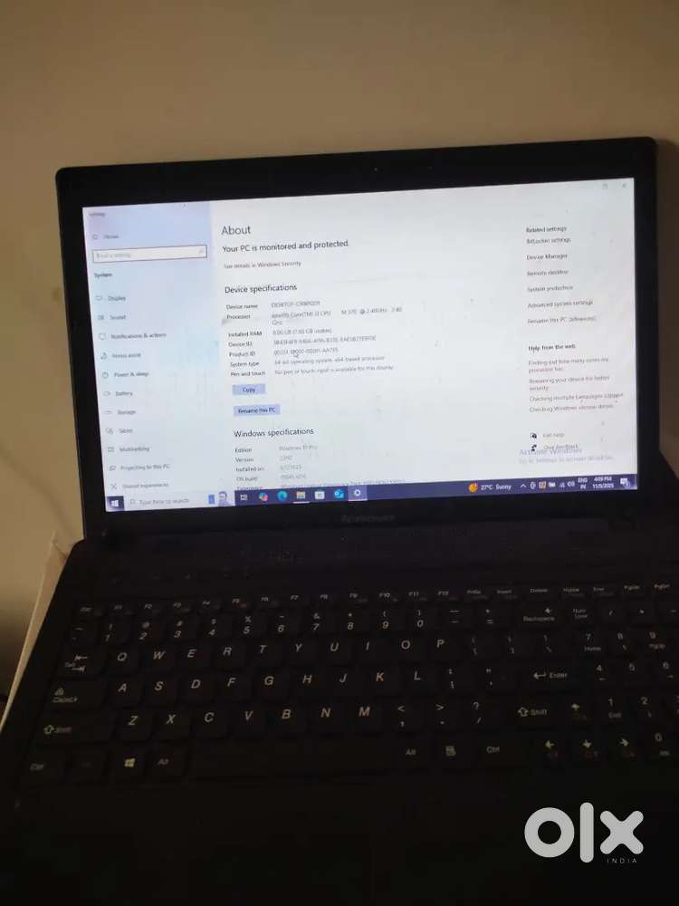 Lenovo i3 8gb intel