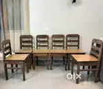 6 Teakwood Dining Chairs
