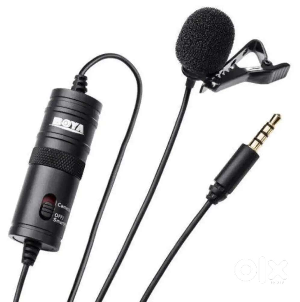 Boya Auxiliary Omnidirectional Microphone,20ft Audio Cable (Black)
