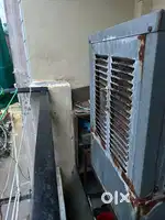 Cooler with iron stand