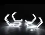 Car headlights drl bmw rings