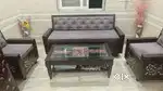 Five Seater Sofa set cum Storage box with glass top table