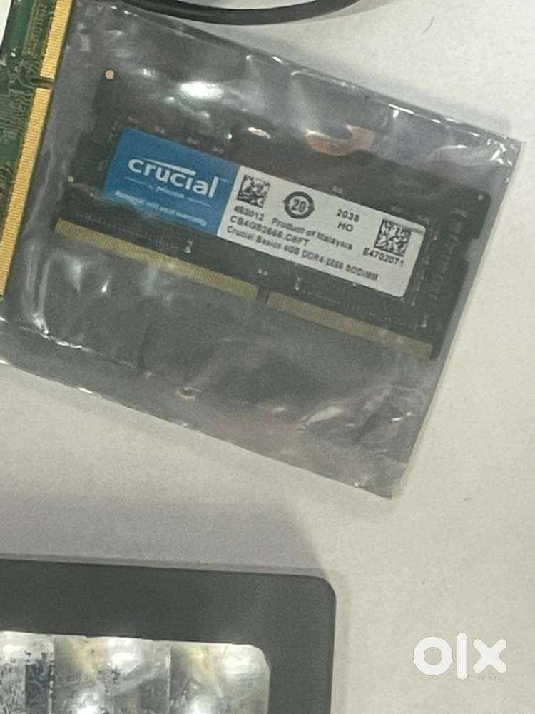 Laptop Ram (ddr4) and cctv (dvr, cam, wire, adopter)