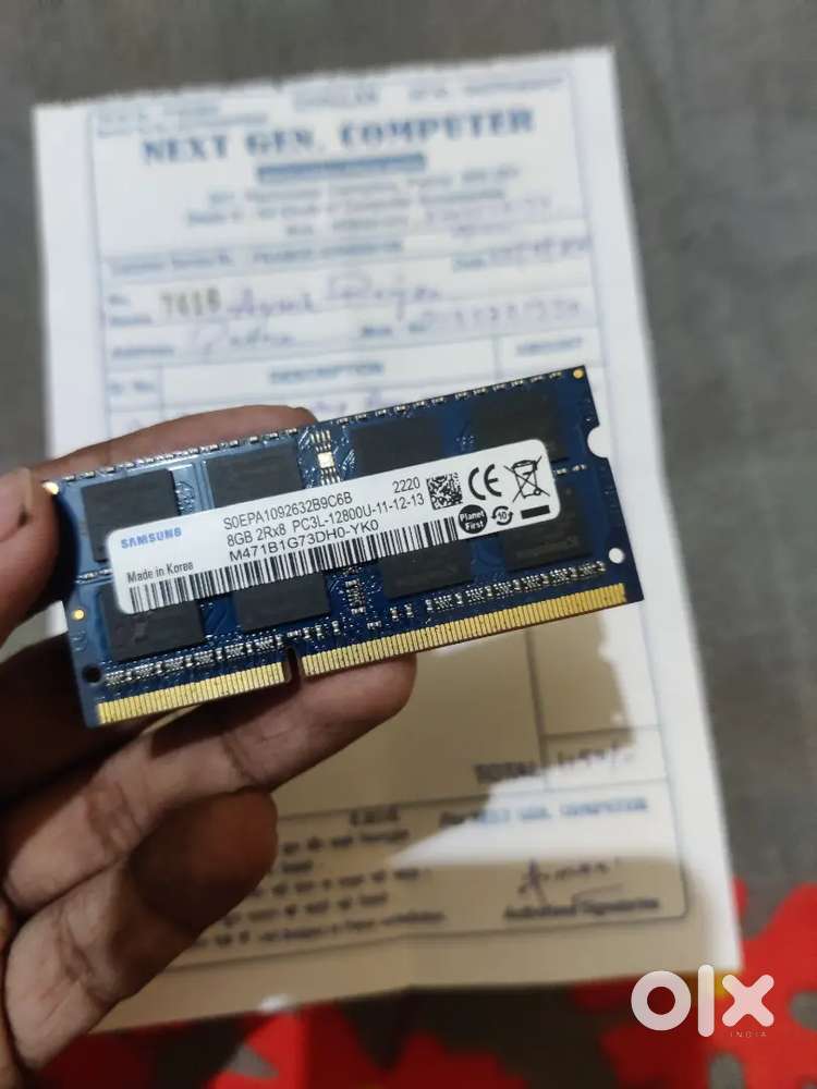 Samsung 8GB laptop Ram DDR3