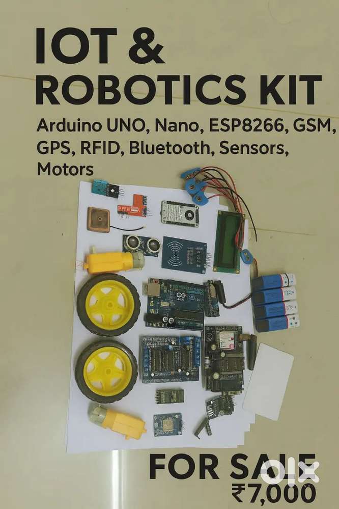 Complete IoT Project Kit with Arduino, GSM, RFID & Sensors – ₹7000