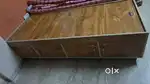 SINGLE BED WITH STORAGE & LOCKING CUPBOARD
