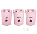 Home One Airseal Pink Plastic Container 840 ml (Set of 3)